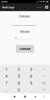 RedCarga Nueva android App screenshot 1